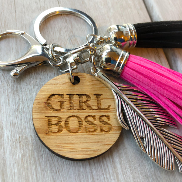 Tassel Keyring - Girl Boss