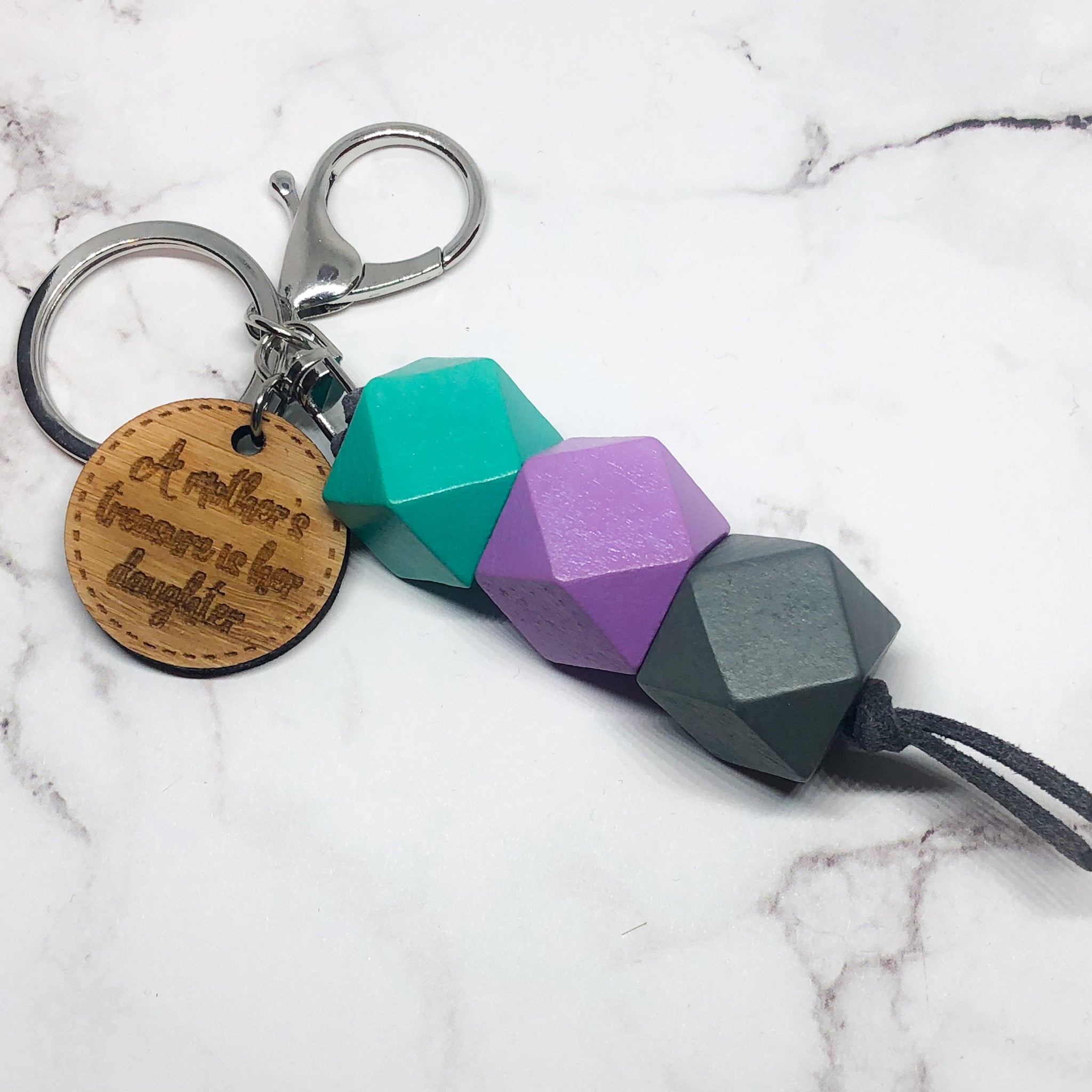 Geo Keyring - A Mothers Daughter Version