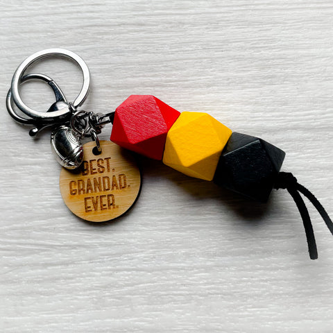 geo keyring - supporters colours